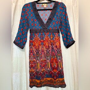 Flying Tomato Paisley Bohemian Mini Dress Size Large